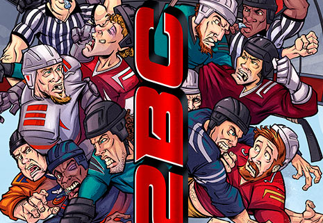 Hockey Themed Website Background Illustration