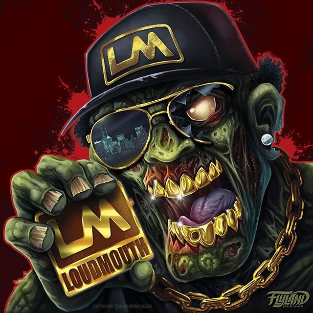 This was an unusual project: I painted this Gangster Zombie illustration for a series of athletic gloves - the design is printed directly on the gloves with dye-sublimation - a really cool thing to see.#gangster #thugdeath #zombieart #zombieartist #undead #horrorart #monsterart