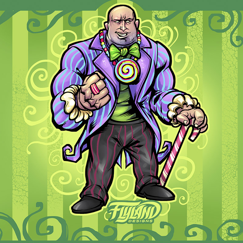 Strong, muscular, and bald the C