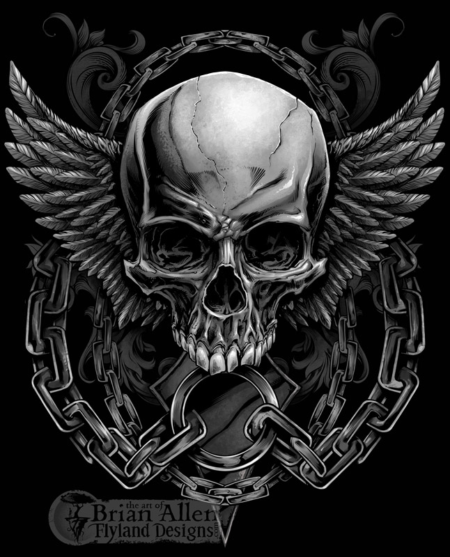 Skull T-Shirt Design for MMA Apparel Brand - Flyland Designs, Freelance ...