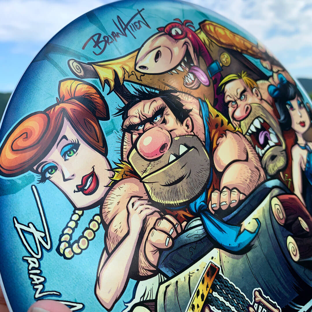 Flintstones Parody Discraft SuperColor Buzzz - Flyland Designs
