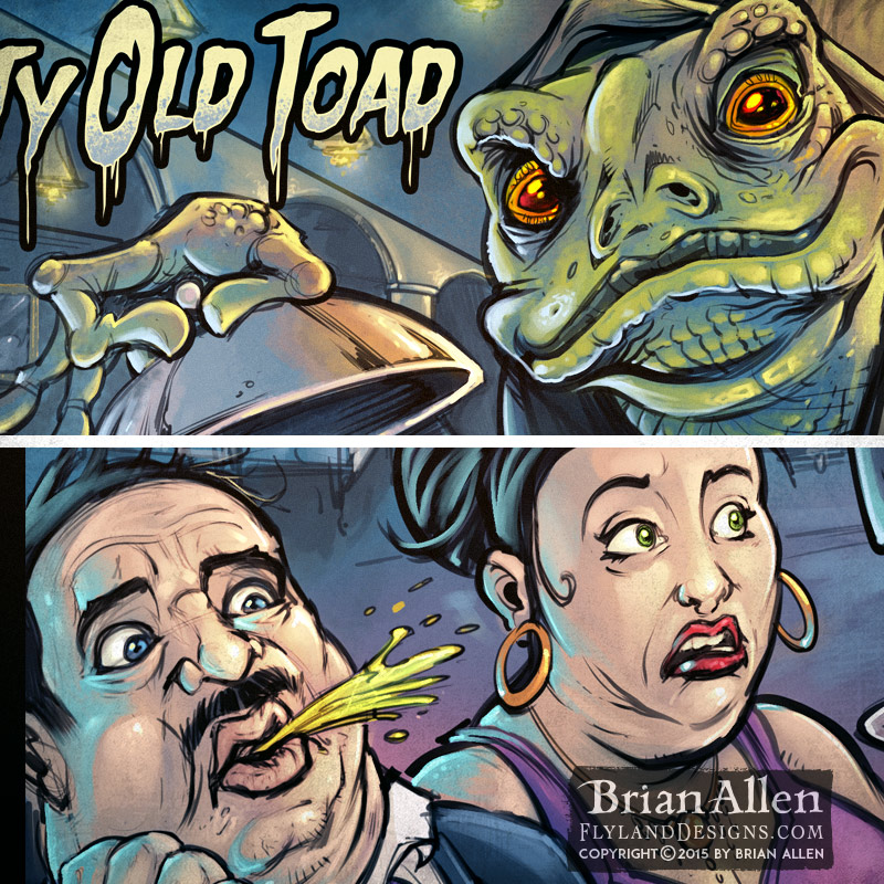 Album cover of a monk toad holdi