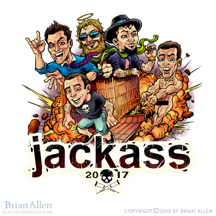  Jackass  Russ Logo Flyland Designs  Freelance 