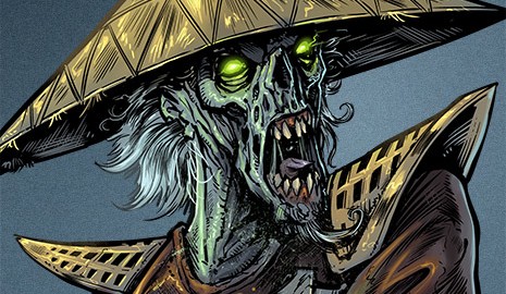 Samurai character design for ipad app