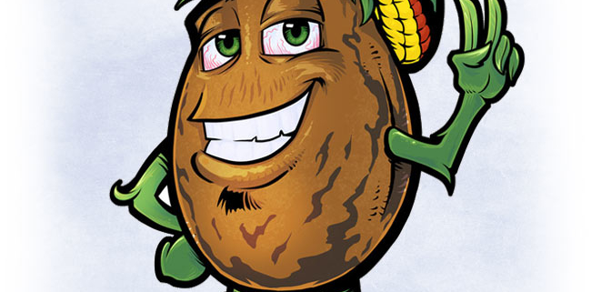 Marijuana Seed Mascot Character