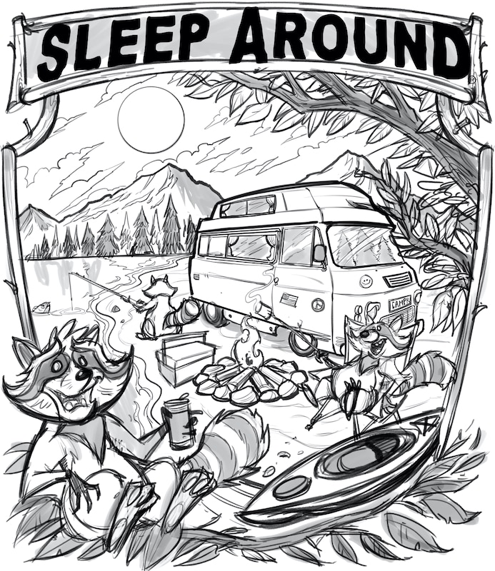 Camping Animals Designs