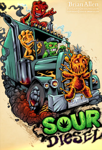 Sour Diesel Marijuana Strain T Shirt Flyland Designs Sour Diesel Marijuana Strain T Shirt Flyland Designs