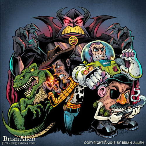 A fun parody illustration of the
