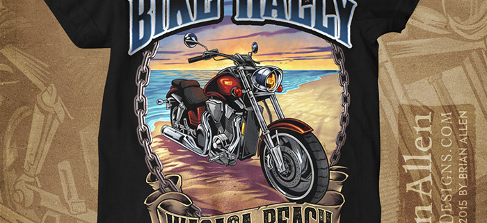 rally poster illustration of a m