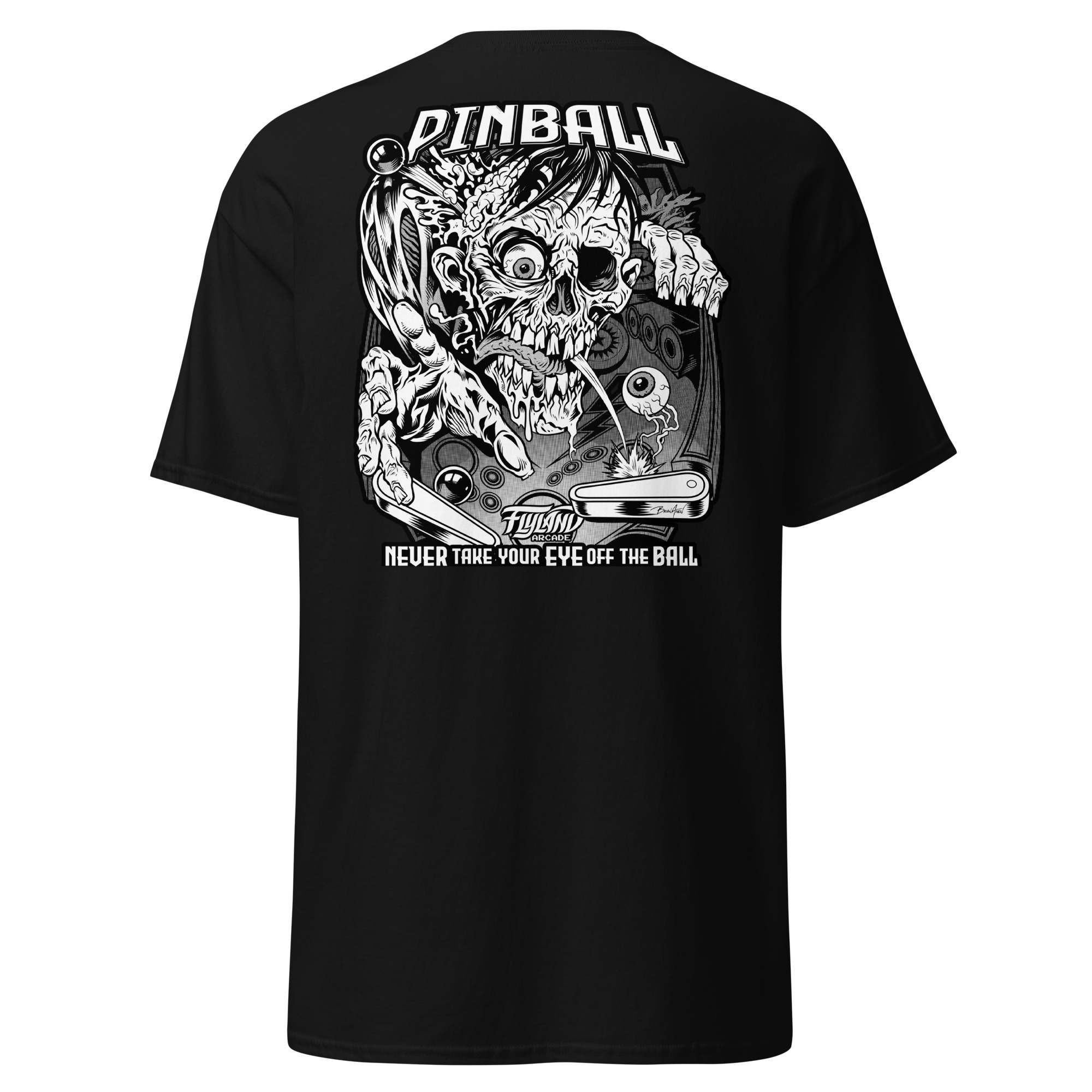 Pinball Zombie T-shirt Men's classic tee